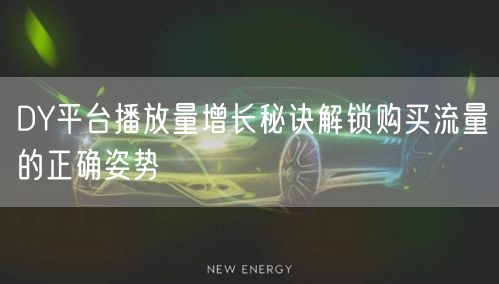 DY平台播放量增长秘诀解锁购买流量的正确姿势
