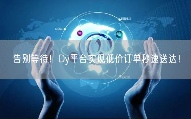 告别等待！Dy平台实现低价订单秒速送达！