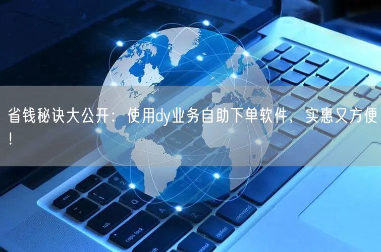 省钱秘诀大公开：使用dy业务自助下单软件，实惠又方便！