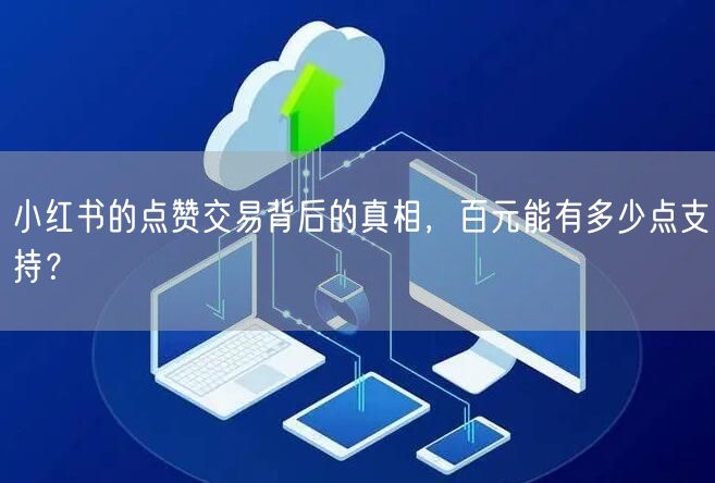 小红书的点赞交易背后的真相，百元能有多少点支持？