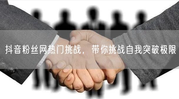 抖音粉丝网热门挑战，带你挑战自我突破极限
