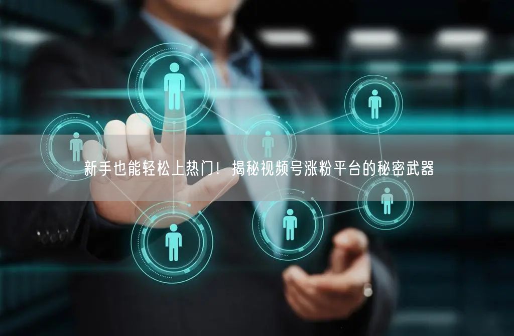 新手也能轻松上热门！揭秘视频号涨粉平台的秘密武器