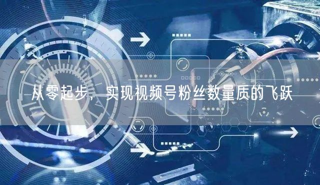 从零起步，实现视频号粉丝数量质的飞跃