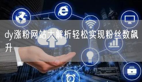 dy涨粉网站大解析轻松实现粉丝数飙升