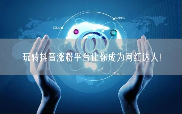 玩转抖音涨粉平台让你成为网红达人！