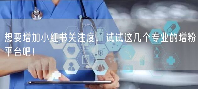 想要增加小红书关注度，试试这几个专业的增粉平台吧！