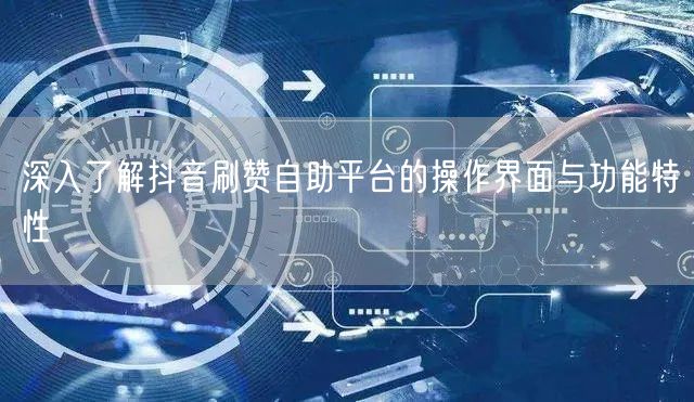 深入了解抖音刷赞自助平台的操作界面与功能特性