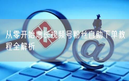 从零开始增长视频号粉丝自助下单教程全解析