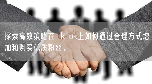 探索高效策略在TikTok上如何通过合理方式增加和购买优质粉丝。