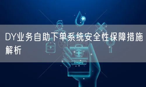 DY业务自助下单系统安全性保障措施解析