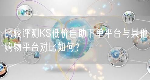比较评测KS低价自助下单平台与其他购物平台对比如何？