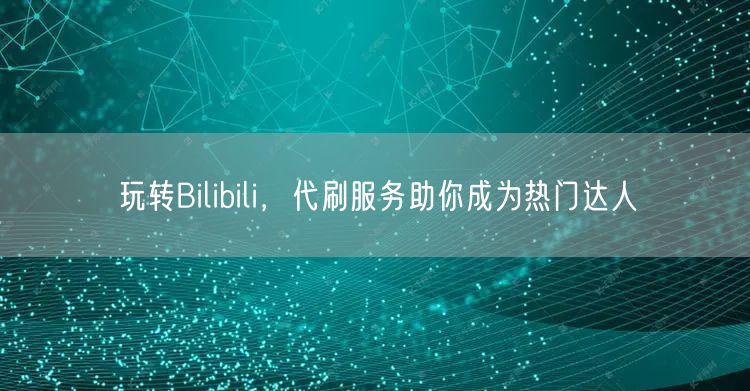 玩转Bilibili，代刷服务助你成为热门达人