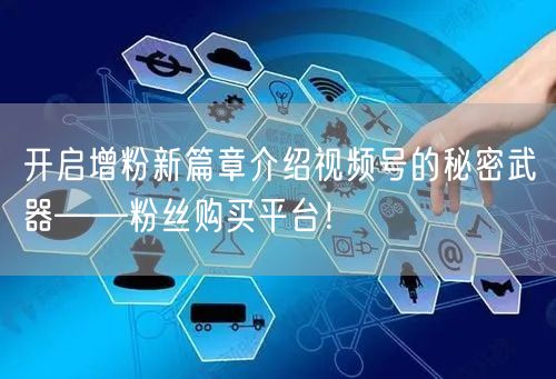 开启增粉新篇章介绍视频号的秘密武器——粉丝购买平台！