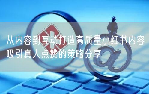 从内容到互动打造高质量小红书内容吸引真人点赞的策略分享