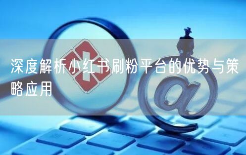 深度解析小红书刷粉平台的优势与策略应用