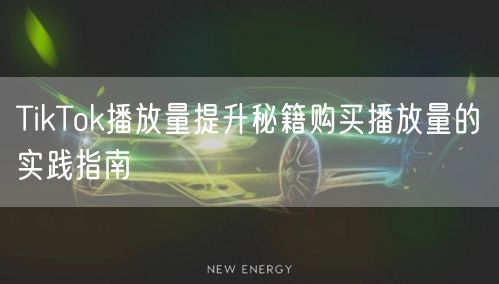 TikTok播放量提升秘籍购买播放量的实践指南