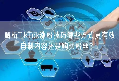 解析TikTok涨粉技巧哪些方式更有效——自制内容还是购买粉丝？
