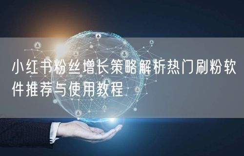 小红书粉丝增长策略解析热门刷粉软件推荐与使用教程