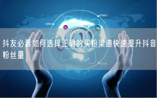 抖友必看如何选择正确的买粉渠道快速提升抖音粉丝量